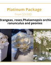 Platinum Wedding Package - Peonies, Phalaenopsis and ranunculus